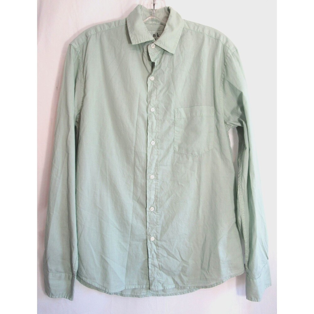 Frank & Eileen Luke Green Button Down Long Sleeve Shirt Size XXS NWOT
